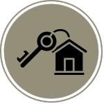icono llaves y casa